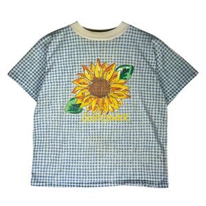 Vintage Women's Sunflower Plaid Baby Tee
